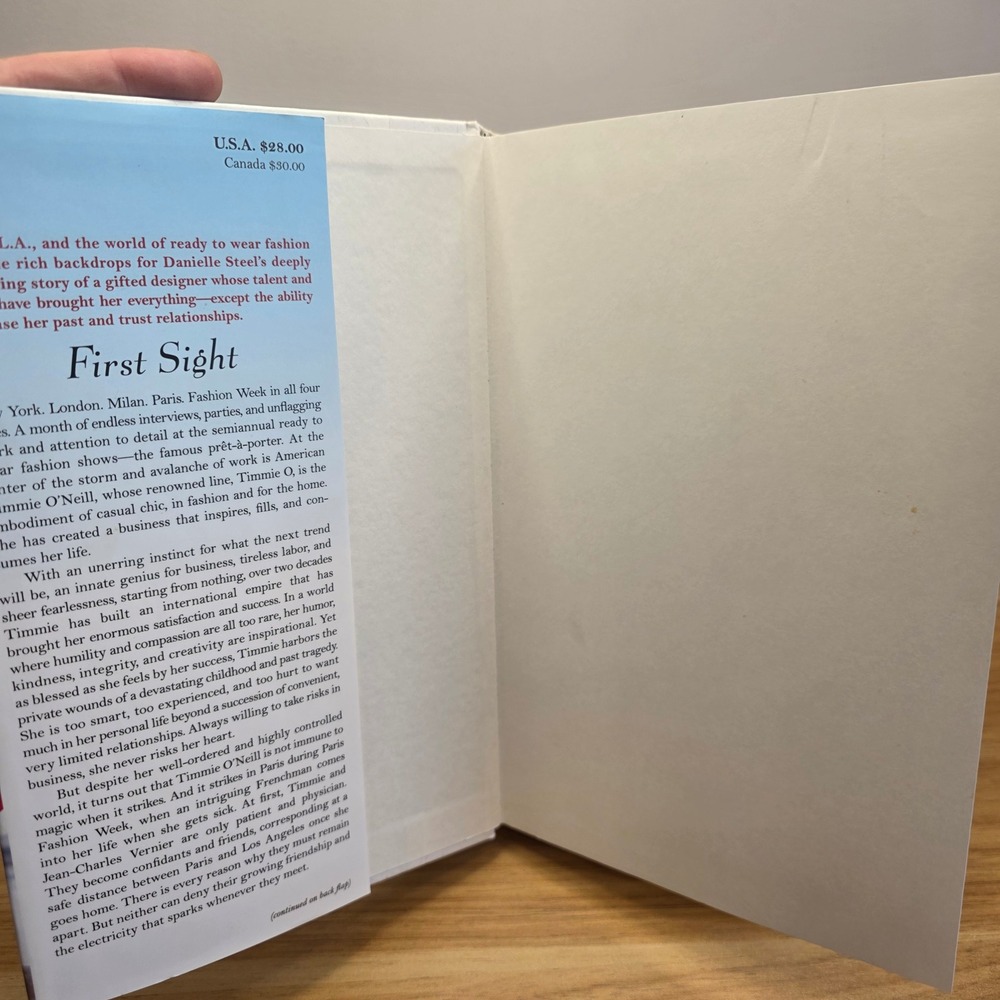 Danielle Steel First Sight A‎ Novel Hardcover Book 2013 - Picture 6 of 8
